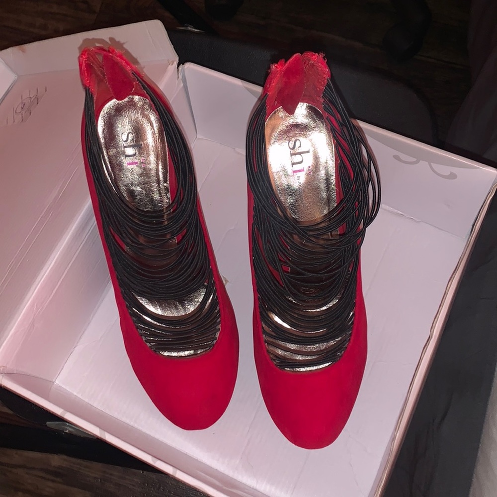 Nice red and black heels